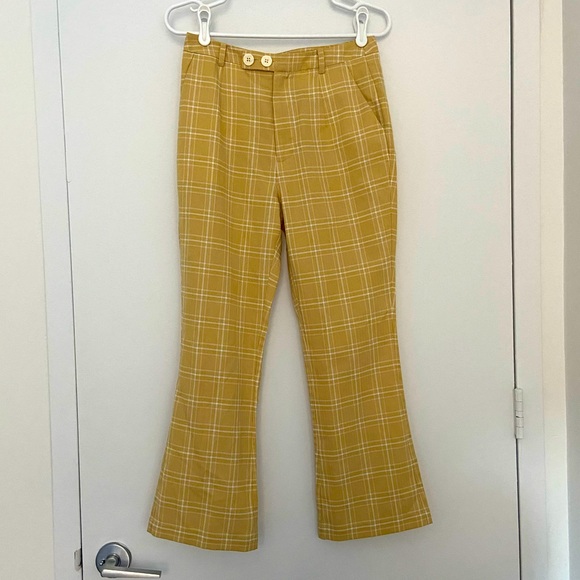 Yellow Flared Pants - Petite Studio NYC - Picture 5 of 6